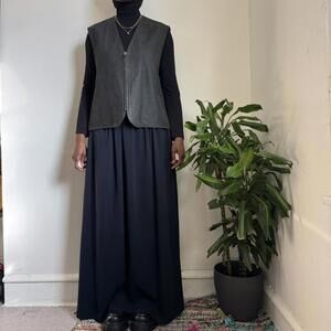 Vintage 90s ARCADIA buttery soft Leather Zip-Up black Vest